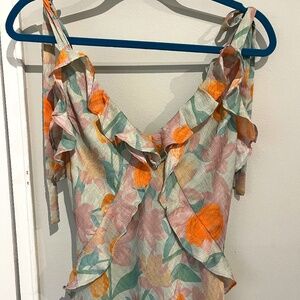 Astr Floral Dress MIDI